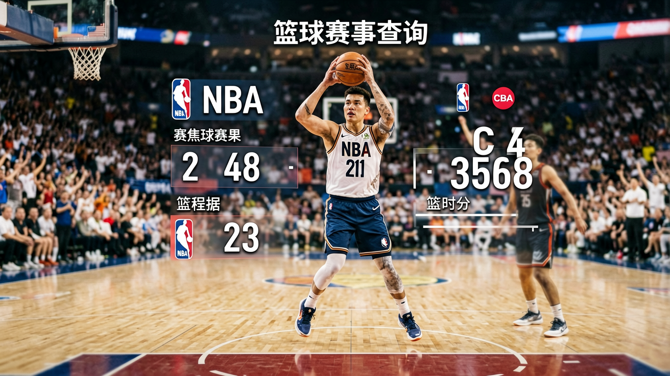 篮球赛事比分页面展示NBA与CBA比赛数据